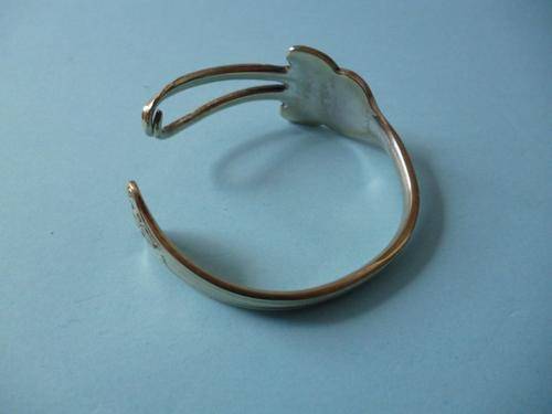 Awesome Fork Bangle or Bracelet. New condition. Silver Plated.